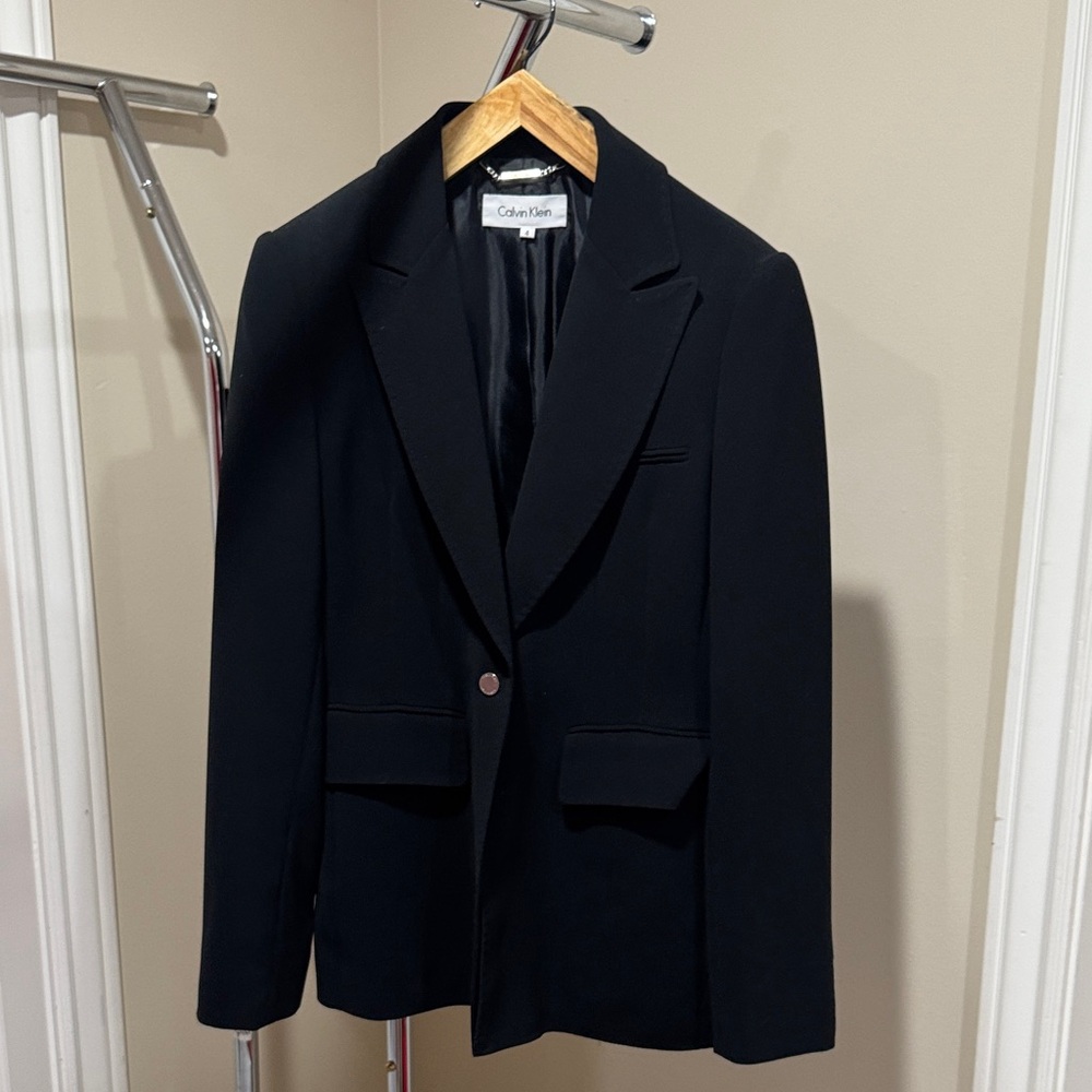 Calvin Klein Women's Classic Black Suit Jacket